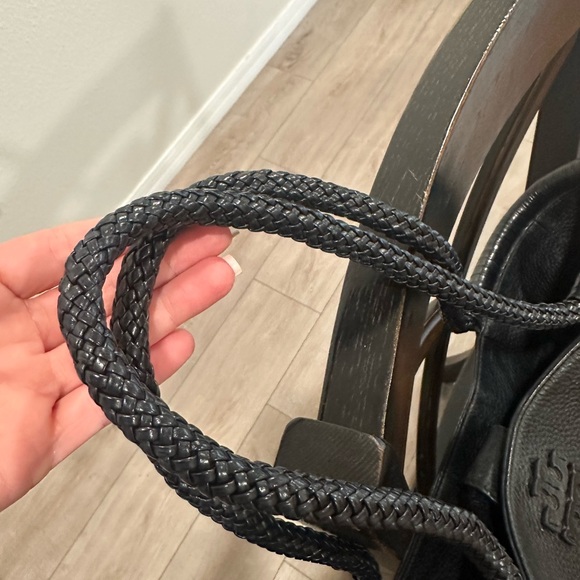 Tory Burch Textured Black Tote - Picture 7 of 9